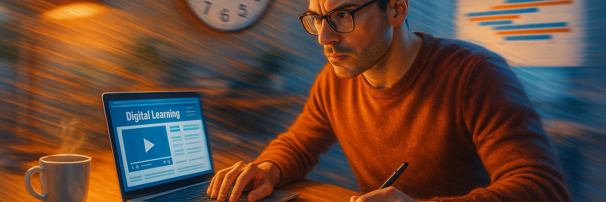 Focused Late-Night Study Session
