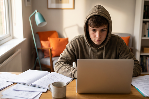 Focused Study Session at Home