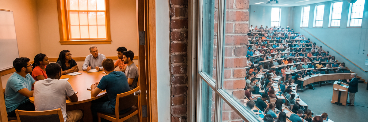 Small Group vs. Large Lecture Classroom Dynamics