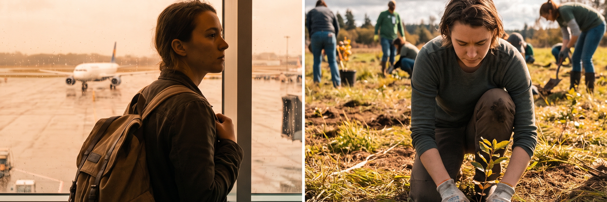 Travel vs. Planting A Tale of Two Choices