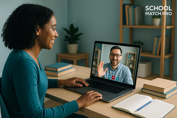Video Call Connection with School Match Pro