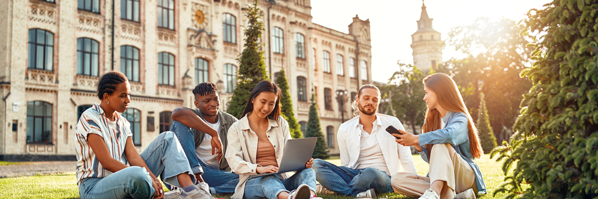 students at university
