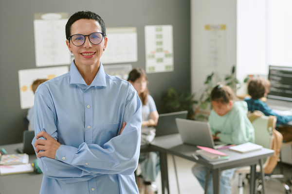 teacher in classroom